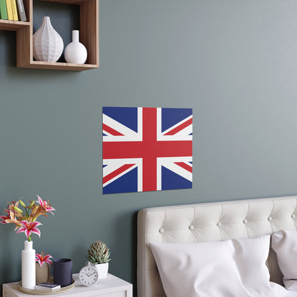 Silk Poster - British Flag Union Jack Wall Art - Indoor and Outdoor