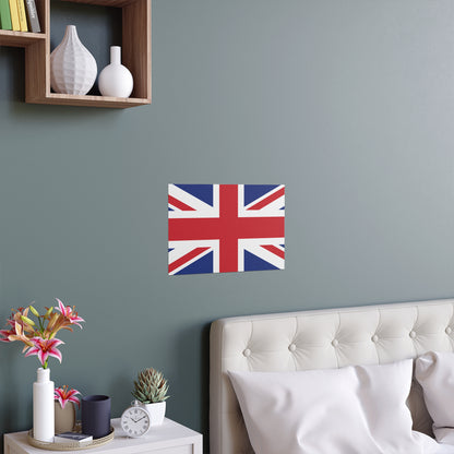Silk Poster - British Flag Union Jack Wall Art - Indoor and Outdoor