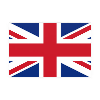 Silk Poster - British Flag Union Jack Wall Art - Indoor and Outdoor